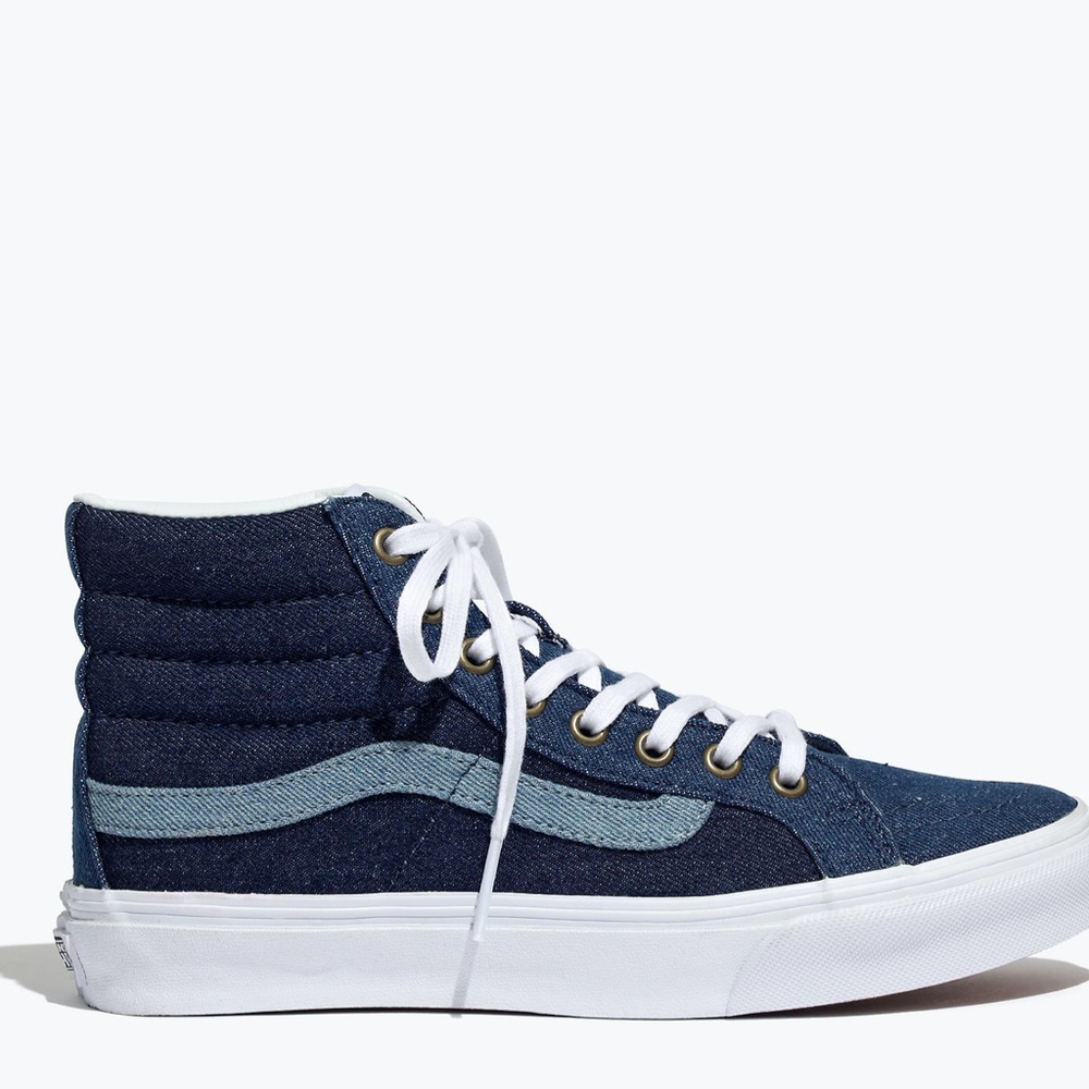 Madewell/Vans Sk8-Hi Slim High-Top Sneakers Denim